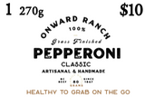 Onward Grass-Fed Beef Pepperoni