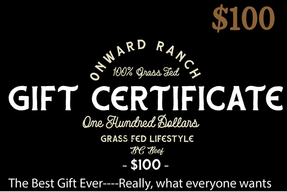 Onward Ranch Gift Card $100