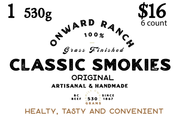 Onward Ranch Grass-Fed Classic Smokies
